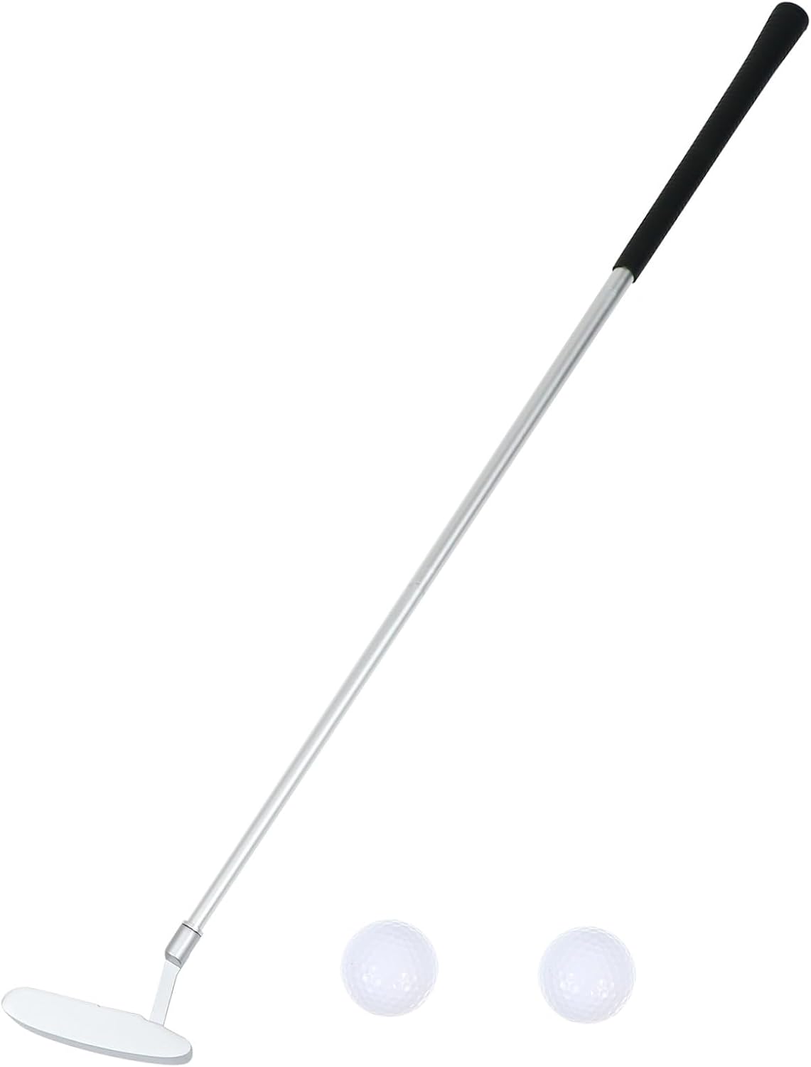 Toyvian Three-Joint Folding Golf Putter Set Zinc Alloy Golf Putter Rod Indoor Outdoor Practice