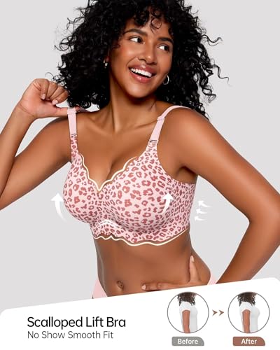 Image of Vertvie Jelly Bras for Women No Underwire Wireless Push Up Bra Full Coverage Bralettes Seamless Comfort Everyday Sports Bra