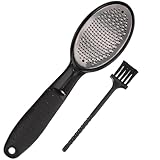 ARTIBETTER Fußfeile Hornhautentferner aus Edelstahl mit Bürste Tragbares Pediküre Werkzeug zur Sanften Hornhautentfernung und Abgestorbener Haut für Glatte Füße