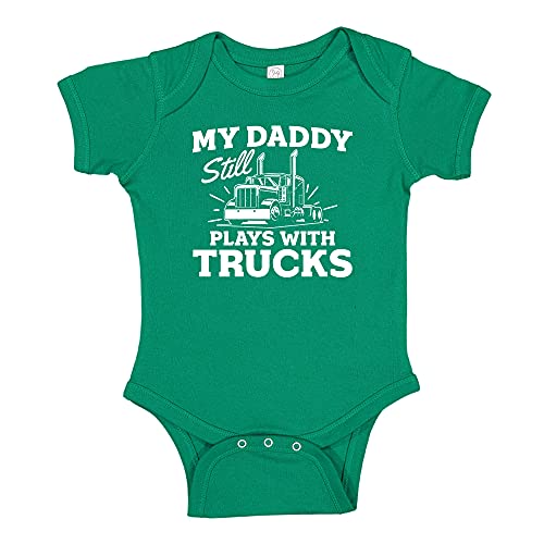 My Daddy Still Plays with Trucks Baby Bodysuit One Piece or Toddler T-Shirt Cute Trucker Baby Clothes