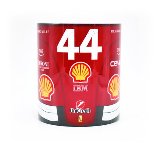 Hamilton #44 2025 Mug - Formula Racing - Lewis - Cars - One - New Season- World Champion - Gift Ideas - Coffee & Tea Cup - 300ml - Merch - Souvenir - Decor - Fun Fans - Red - Carbon Fiber - FBA