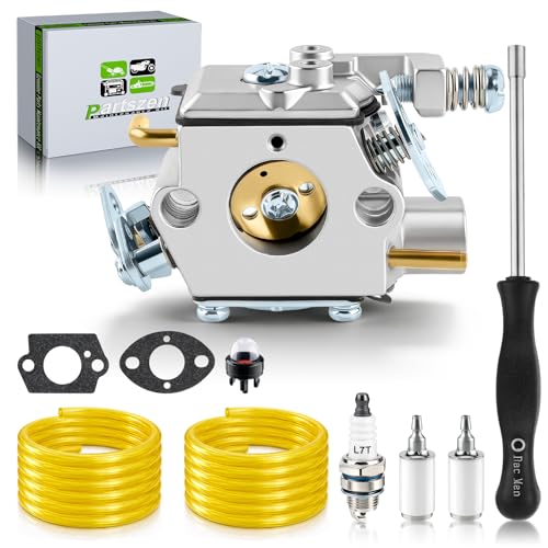 partszen 309376002 Carburetor for Ryobi RY3714 RY3716 Gas Chainsaw Carb with Primer Bulb Spark Plug Fuel Filter