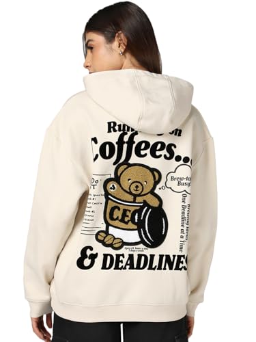 Pull à capuche pour femme Bewakoof Heavy Duty 1.0 imprimé