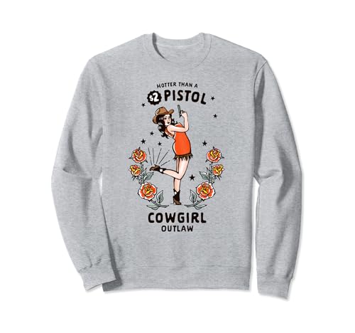 Cute Retro Western Cowgirl Outlaw Shirt: Best Gift For Women Sweatshirt