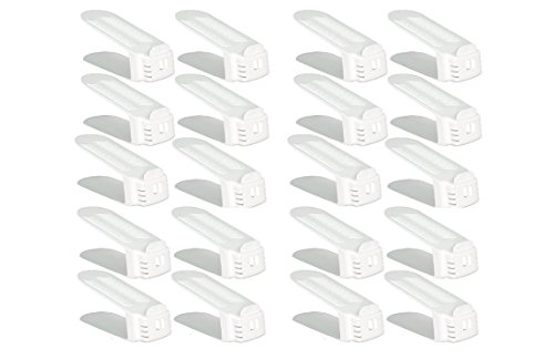 Shoe Slotz Space-Saving Storage Units in Ivory | As Seen