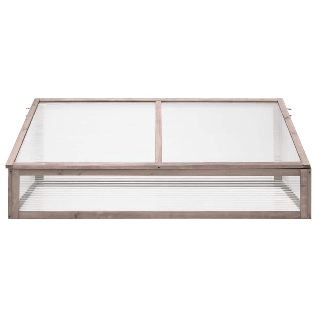 Invernadero de madera de árbol 110 x 56 x 39 cm, | Macizo, Tapa Bisagra, Para Plantas Hierbas Flores, Manual de Montaje Incluido