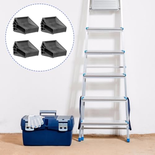 Pies de escalera plegable en PVC negro elástico antideslizante 6