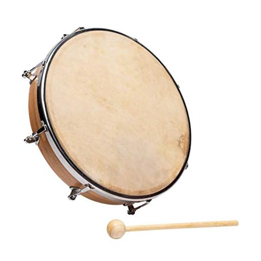 Tambourin peau naturelle 25 cm