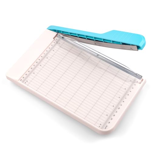 Coupe-papier de precision 22.9 cm avec lame haute performance et protection contre les taches