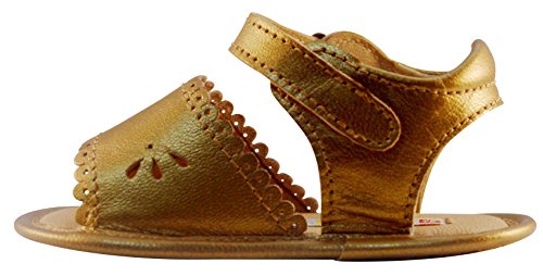Baby Girls Gold Sandal Leather Shoes Milette3