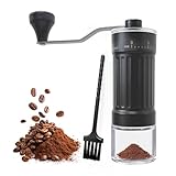 Euablfo Handkaffeemühle,Manuelle Kaffeemühle, 40-Stufig Einstellbar mit Reinigungsbürste,Tragbare Handkaffeemühle mit Hochpräzisen keramik Grinder für Espresso, Pour Over, French Press