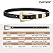 Women's Leather Belts for Jeans Pants Fashion Leather Waist Belt Ladies Dress Belts with Gold/Silver Buckle