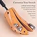 FootFitter Professional 2-Way Shoe Stretcher - Stretches Length & Width, Durable Metal, Dense Plastic & Wood, Shoe Expander - Men's Med (US 9-10.5)