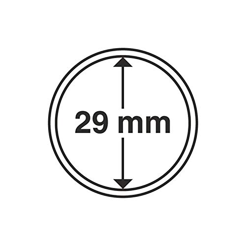 Leuchtturm 333523 Grips coin capsules 29 mm - pack of 100, crystal clear, scratch-resistant, easy to open with secure closure - Image 2