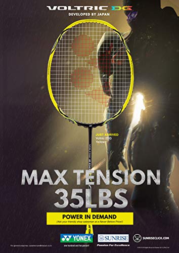 Image of Yonex Voltric 2DG Strung Badminton Racquet