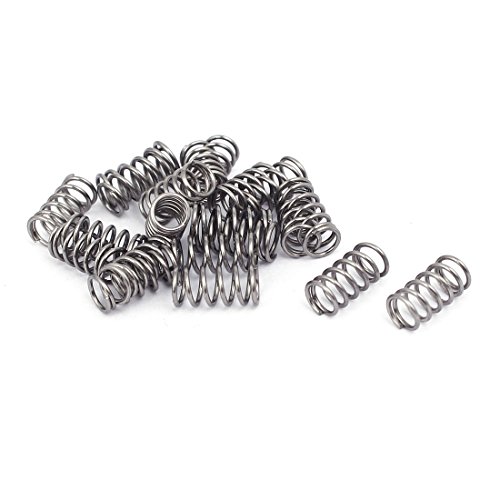 Aexit 0.6mmx5mmx10mm 304 Springs Stainless Steel Compression Springs Silver Compression Springs Tone 20pcs
