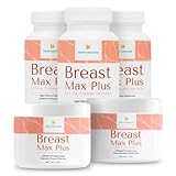 KIMI Naturals Breast Max Plus Bundle - 3 Breast Enhancement Pills and 2 Breast Cream - Firming and Lifting Support, Natural Bust Enlargement for Fuller, Perkier, Curvier Breasts