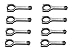 Eagle CRS6125B3DL19 SBC 4340 Forged H-BeamRods 6.125in w/L19 Bolts
