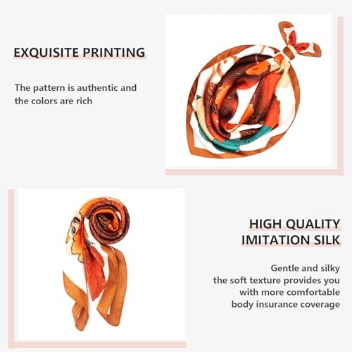 Head Scarf for Women Silk Satin Scarves for Hair Wrap Bandana Square Headscarf for Sleeping4