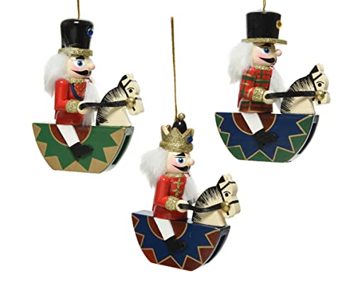 Kaemingk Christbaumschmuck Nussknacker 10cm x 1 Stück Sortiert Holz...