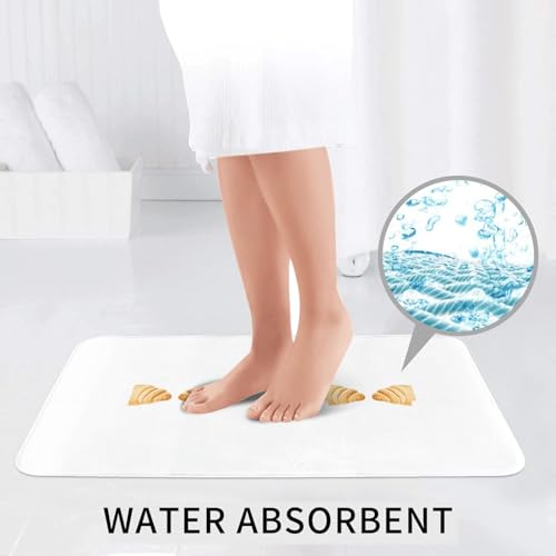 Tapis de bain antidérapant de qualité supérieure WHJDPP au design rectangulaire imprimé - 7