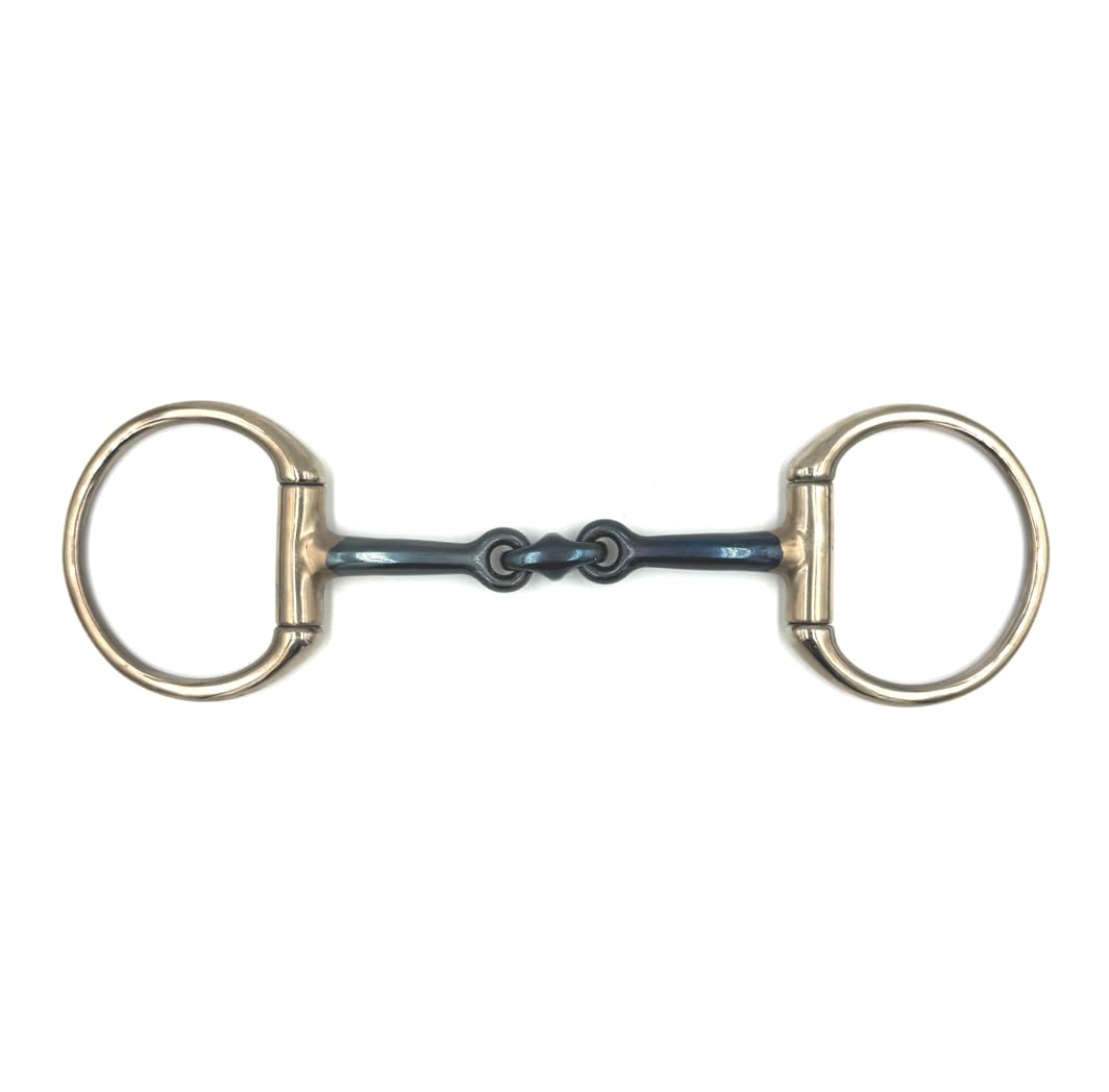 Gebiss Olivenkopfgebiss Olivenkopftrense Doppelt Gebrochen Swet Iron Edelstahl Ringdurchmesser 70 mm Gebissstärke 13 mm 11.5 cm