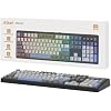 Kisnt KN104 Wireless Mechanical Gaming Keyboard, 100% Full Size 104 Keys with Number Pad, Custom RGB Backlit, Creamy Sound, Hot Swappable, Bluetooth/2.4GHz/USB-C for Win/Mac/PC (Carbon Black)