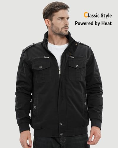 Image of Wulcea Graphene Heated Jacket for Men 12V Fast Charge 18400mAh Large Capacity