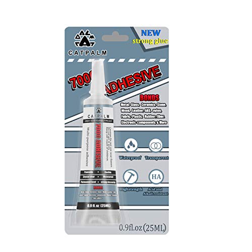 Catpalm 7000 Super Glue Industrial Strength Adhesive Multi Purpose Liquid Adhesive Epoxy Resin Crafts Glass Touch Screen For Cell Phone Repaired, 0.9Oz, Pack Of 2. #TOP1