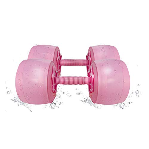 Haltères d'eau réglables 6 kg avec poignée ergonomique anti-fuite pour musculation nomade