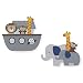 Bedtime Originals Two By Two Noah's Ark 2 Piece Wall Decor, Blue/Gray
