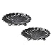 WINTENT Cast Iron Candle Plate Holder for Pillar Candles, Set of 2 (D)
