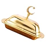 Récipient à beurre - ce porte-beurre a une surface lisse et des détails fins, et est facile à nettoyer, ce qui vous rend la vie pratique, assiette à beurre avec couvercle