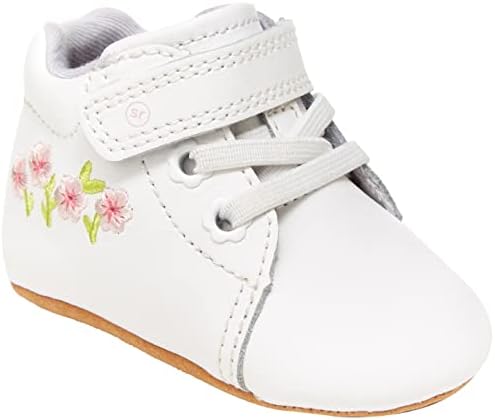 Stride Rite Baby Girls PW-Emilia Crib Shoe, White, 2 Infant | Image 3