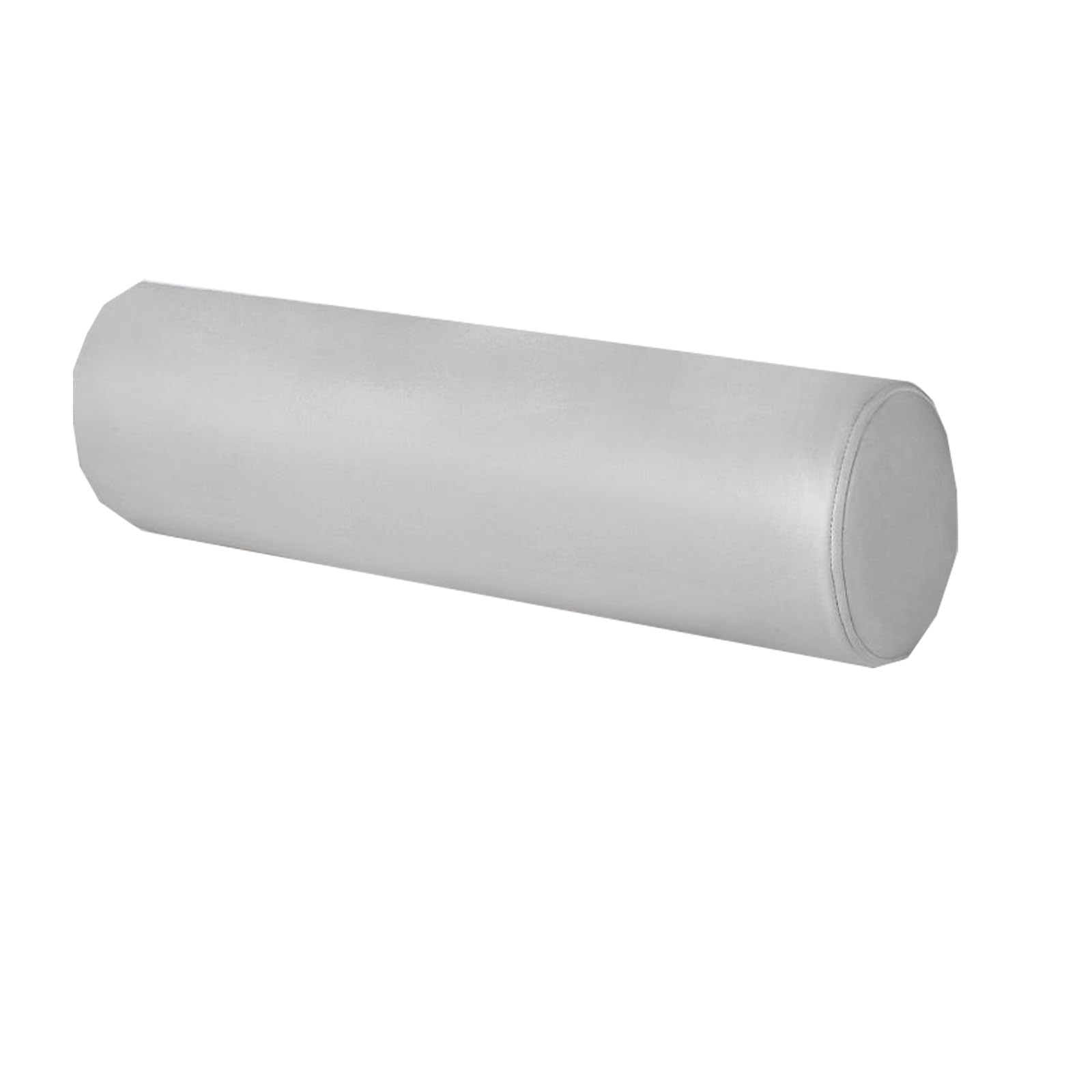 Miaogoo Round Shaped Long Bolster Pillow with Stain-Resistance, Waterproof Supportive Roll Pillow, Comfortable Removable Backrest Cushion (Light Grey,12 * 50cm)