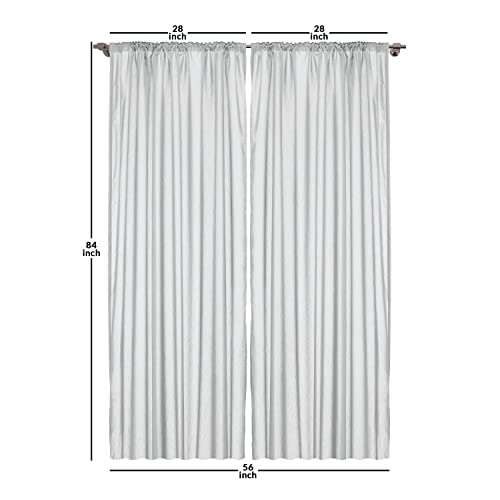 Lunarable Mid Century Curtains, 1950'S Modern Colorful Honeycomb Rhythmic Print, Window Treatments 2 Panel Set For Living Room Bedroom, Pair Of - 28" X 84", Brown Blue White #TOP2