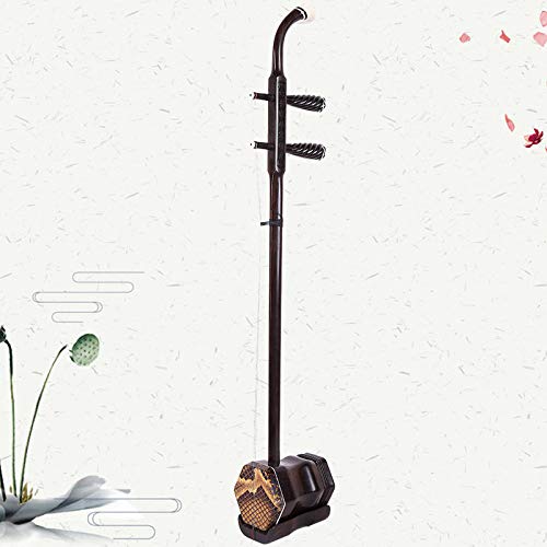 LANDTOM Ebony Erhu Chinese 2-string Violin Fiddle Musical Instrument + Free Accessories, Fulfilled by Amazon - Thumbnail 7