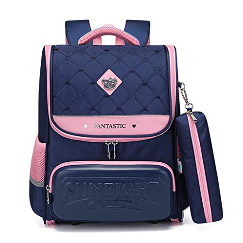 Mochilas Niñas Escolar Primaria con Estuche para Lápices  2020 Personalizada para Niños