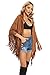 Datangep Fashion Women's Faux Suede Laser Cut Triangle Stoles Cape Shrug Scarf With Tassel Shawls