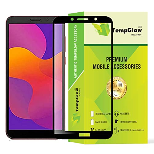 Image of Screen Protector for Huawei Honor 9s (Black) Tempered Glass Edge-to-Edge 6D Screen Guard With Installation Kit