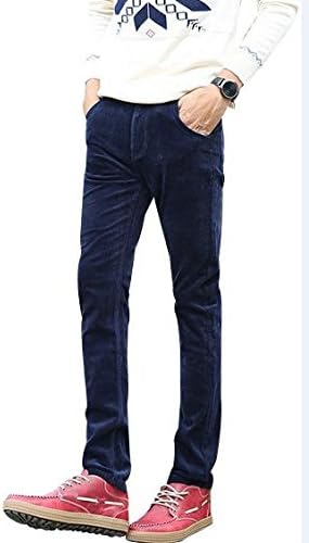 Amazon コーデュロイ パンツ メンズ サファイアブルーm ハンカチ付き ロングパンツ 通販