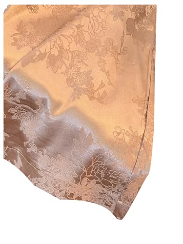 SweatyRocks Women's Jacquard Drawstring High Waist Wide Leg Pants Casual Straight Leg Long Pants3