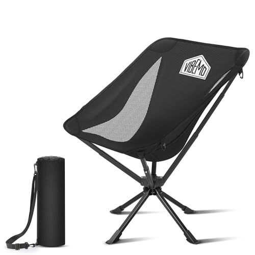 Vibemo Ultra-Compact Folding Camping Chair, Lightweight Portable Lawn Chair, Quick Setup in 8...