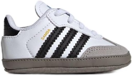 adidas Unisex Samba Crib FTWR whiteCore Black/Clear Granite 0K US