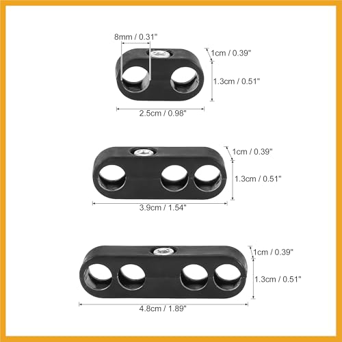 Partuto 12 peças 7 mm 8 mm separador de vela de ignição de motor de carro separadores de fio de igni