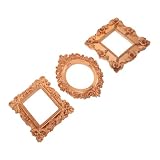 Detalles de diseño fáciles de usar: cada mini marco de resina es compacto y portátil, y se adapta sin esfuerzo como un mini marco de fotos barroco para uso portátil o arreglos de marcos de exhibición de fotos de mesa, mini marco de fotos de fotografía, marco de fotos de manicura