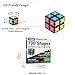 TOSY Magnet Cube 2x2 - 8 Blocks, 2in1 Toy: 2x2x2 Puzzle Cube and Customizable Infinity Cube, Easter Basket Stuffers Gifts for Kids/Grandkids, Glowing w/ UV Flashlight, STEM Toy, 4-Pack