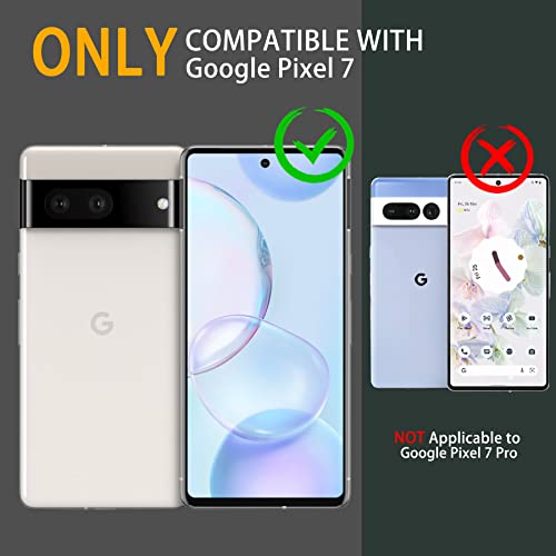 Image of for Google Pixel 7 Case, Military Grade Protection Shockproof Case with Tempered Glass HD Screen Protector and Kickstand Compatible with Google 7 Phone 6.3 Inch (Black)