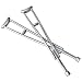 Pair of Crutches for WWE Wrestling Action Figures