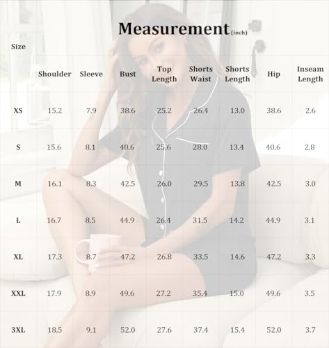 Image of ZMJ Pajamas for Women Set 2 Piece Pj Short Sets Bride Sleepwear Button Up Wine Red 3XL